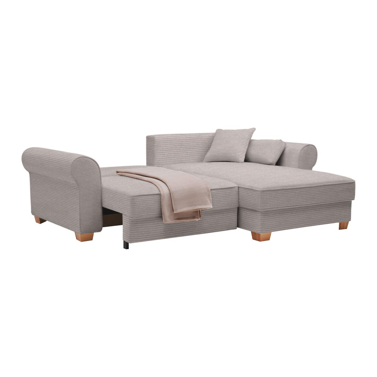 Wohnlandschaft Angelo Grau - Grau, MODERN, Holz/Holzwerkstoff (255/92/185cm) - Mömax