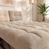 SLAAPBANK LIARA - Beige/Zwart, Modern, Hout/Textiel (137/87/110cm) - Bessagi Home
