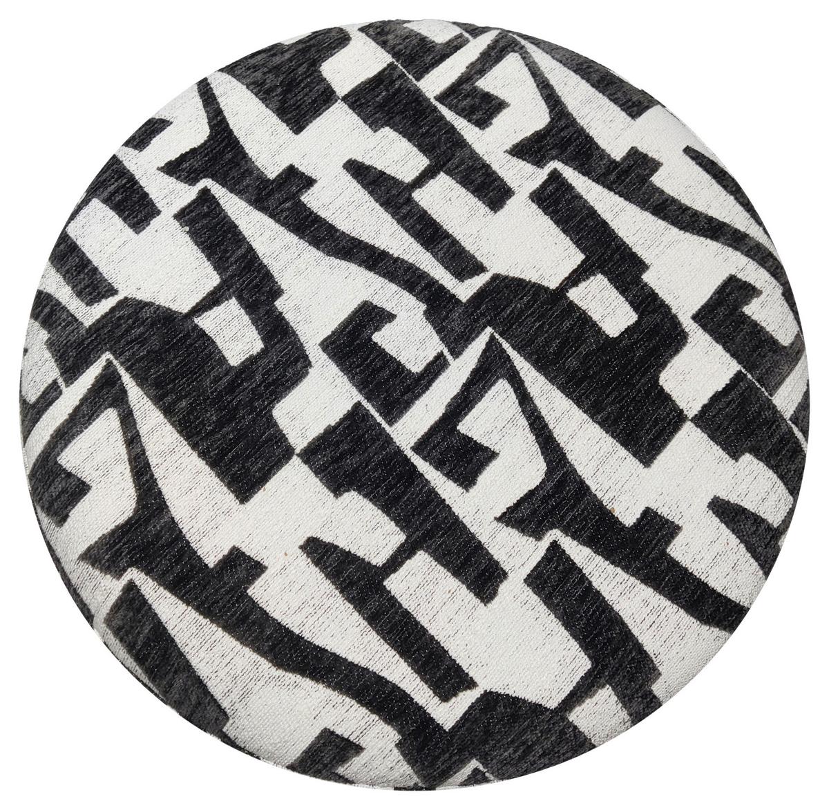 Tabure Trend - bijela/crna, Lifestyle, drvni materijal/tekstil (52/33/52cm) - Mömax