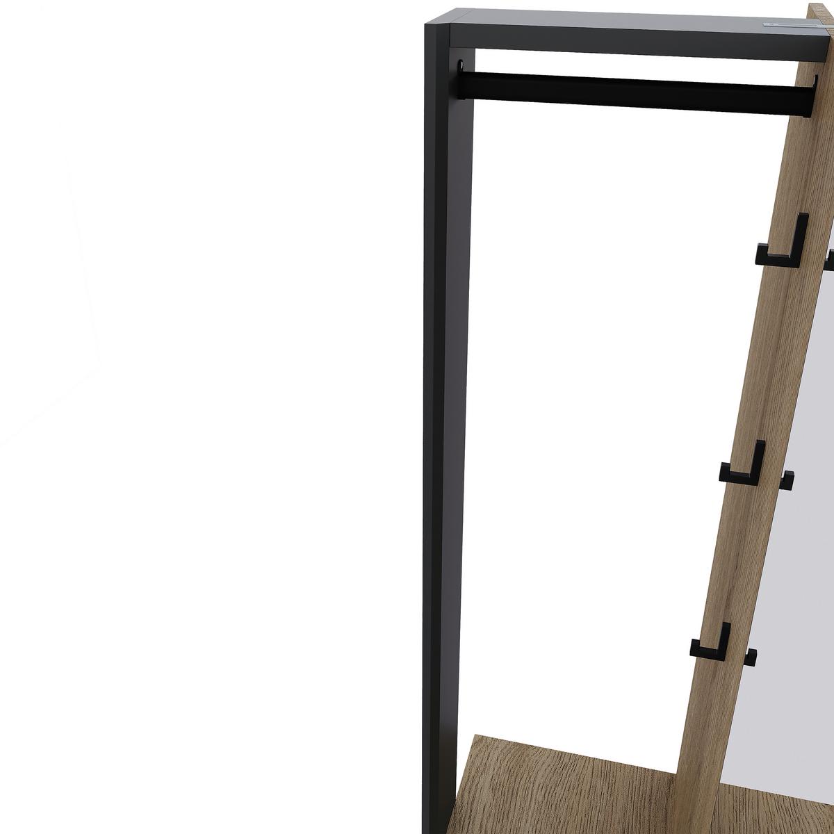 PRZEDPOKÓJ SILENT - kolor dębowy/antracytowy, Konventionell, materiał drewnopochodny (115/200/41,6cm) - Carryhome