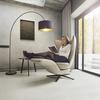 Relax Fotel Mirea - Világosszürke, modern, Bőr/Fém (80/108/124,5cm) - Bessagi Home