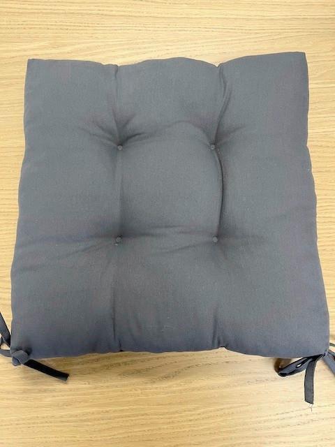 Ülőpárna Elli 40/40 - antracit, textil (40/40/7cm) - Mömax