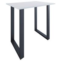 Bartisch XONA Schwarz/ Weiß ca.110x102x80cm - Schwarz/Weiß, KONVENTIONELL, Holzwerkstoff/Metall (110/80/102cm)