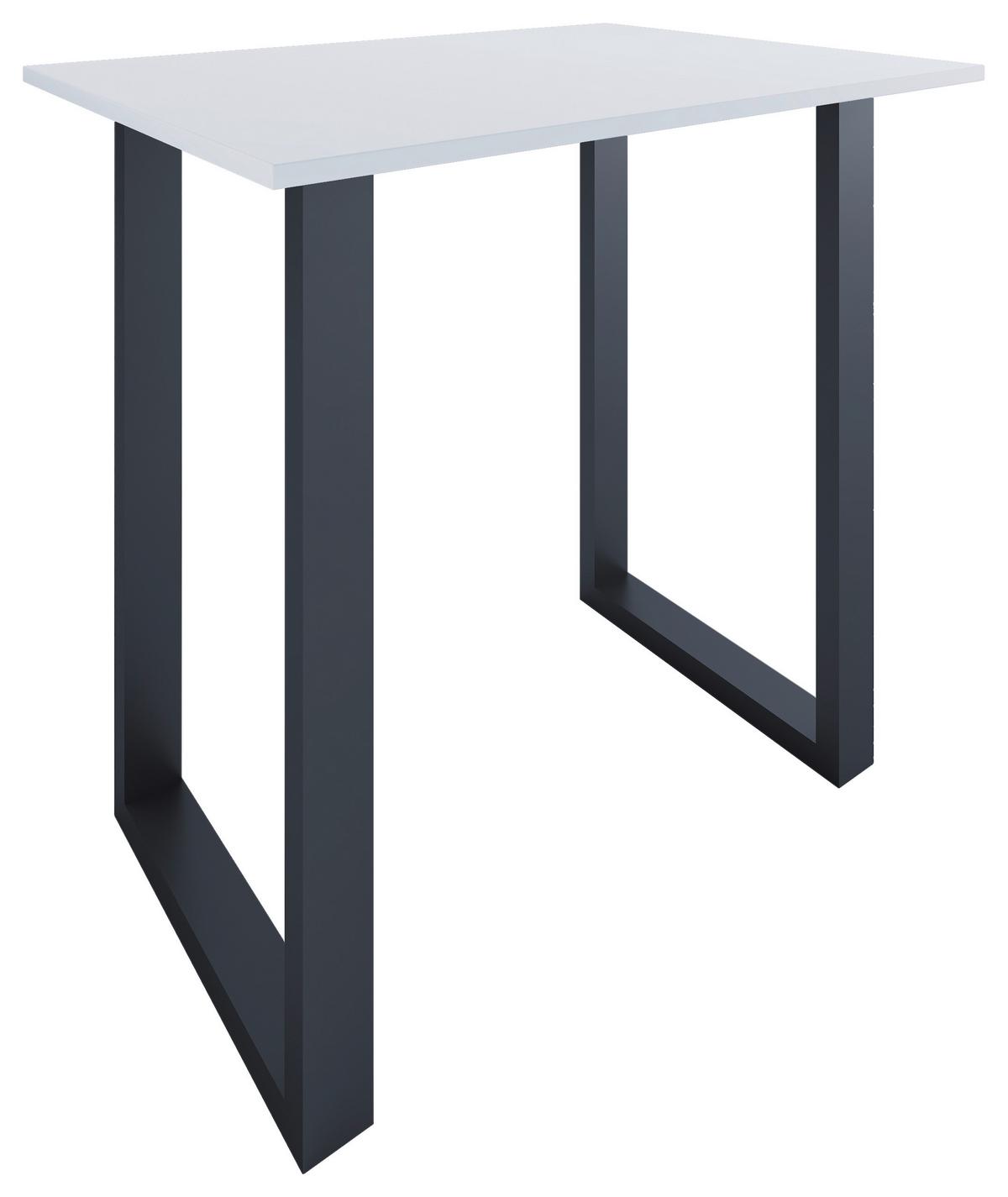 Bartisch XONA Schwarz/ Weiß ca.110x102x80cm - Schwarz/Weiß, KONVENTIONELL, Holzwerkstoff/Metall (110/80/102cm)