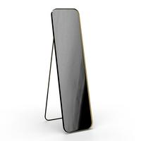 Spiegel Liv Gold ca. 41x154x68,5 cm - Goldfarben, MODERN, Glas/Metall (41/154/68,5cm) - Bessagi Home