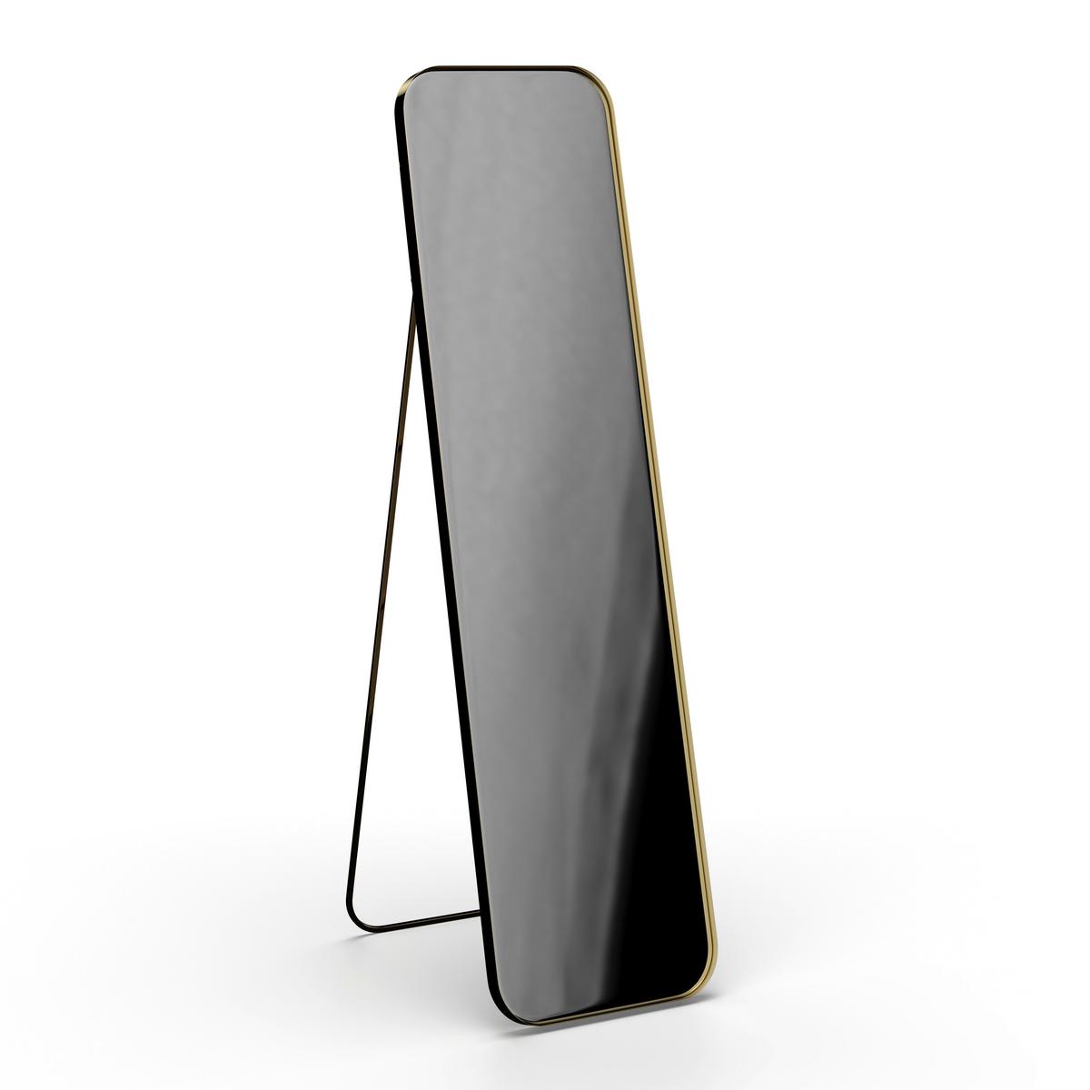 Spiegel Liv Gold ca. 41x154x68,5 cm - Goldfarben, MODERN, Glas/Metall (41/154/68,5cm) - Bessagi Home