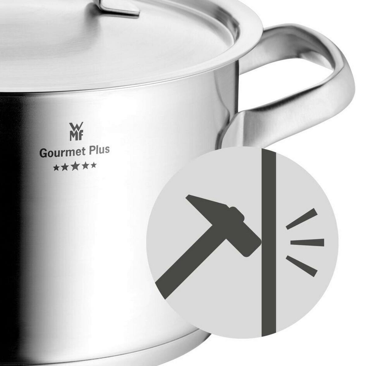 ZESTAW GARNKÓW GOURMET PLUS WMF - kolor stalowy, Basics, metal (50,6/29,4/23,7cm) - WMF