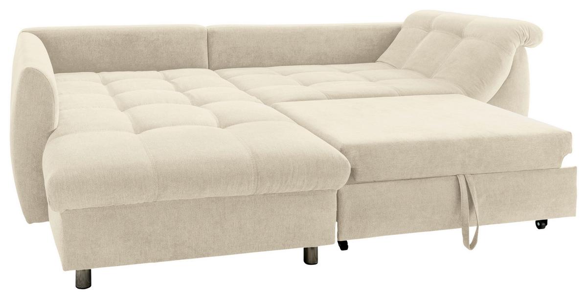 Sedežna Garnitura Agira, Bež, Ležišče - barve kroma/bež, Design, tekstil (190/250cm) - Modern Living