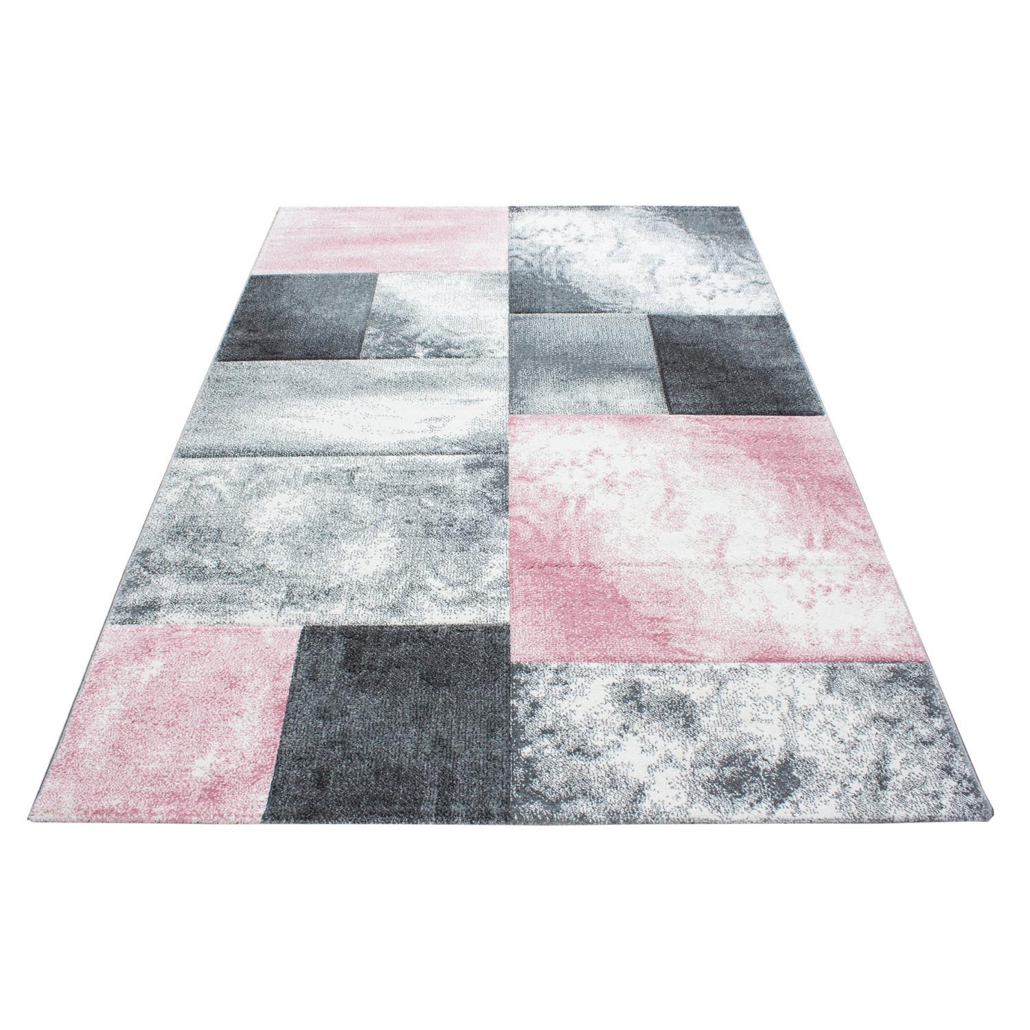 Webteppich Hawaii Pink ca. 160x230cm - Pink, KONVENTIONELL, Textil (160/230cm) - Novel