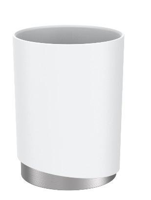 Kupaonska Čaša Chris - bijela, Modern, metal/plastika (8/11cm) - Premium Living
