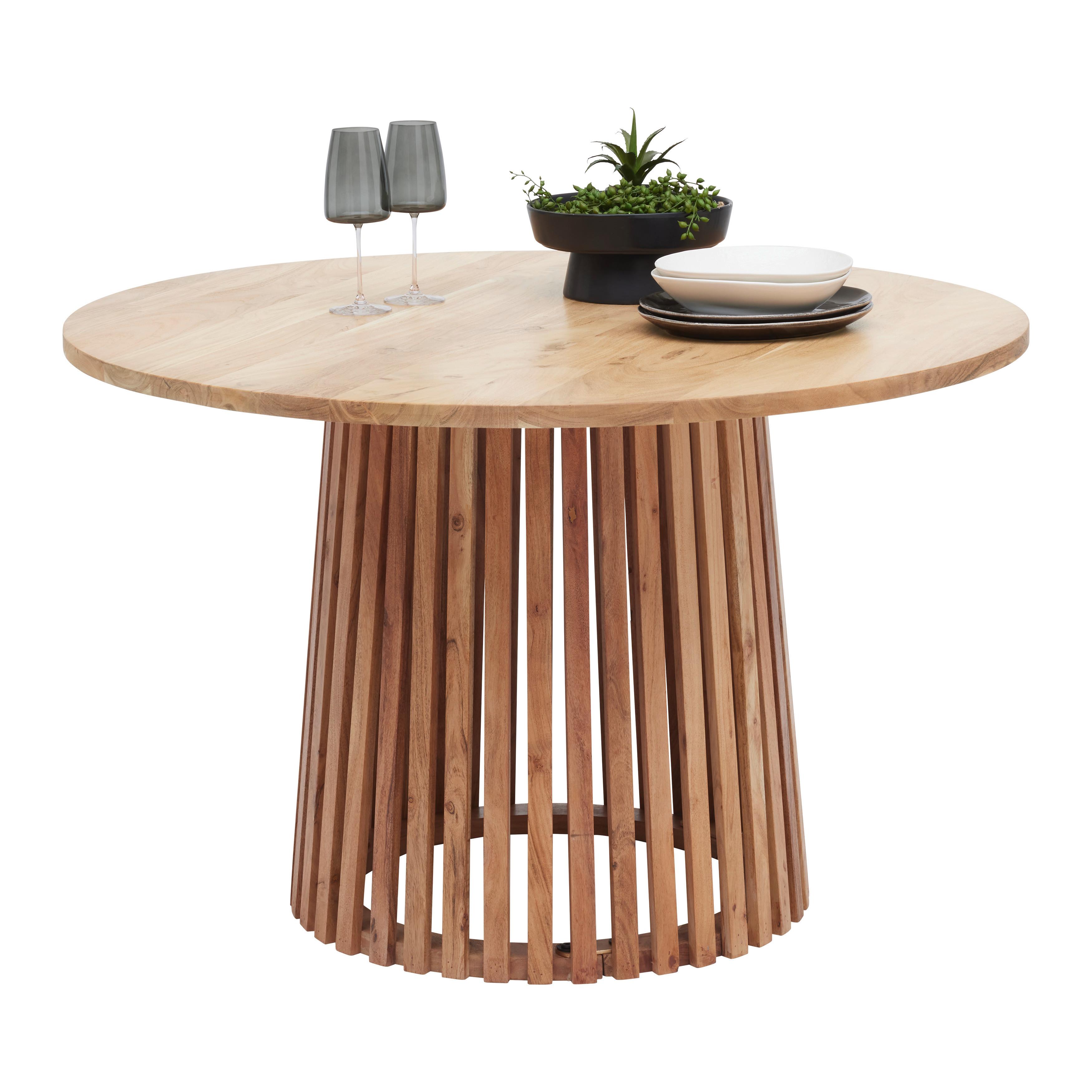 MATBORD NOEL - naturfärgad, Modern, trä (120/120/76cm) - Zandiara