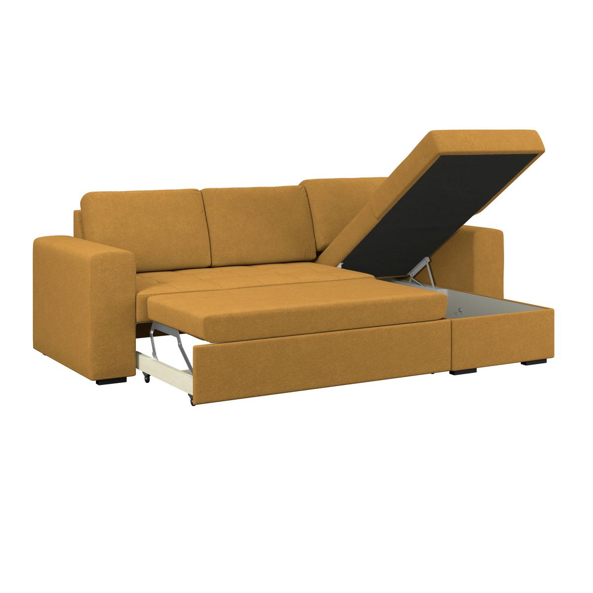 Kutna Garnitura Jan - boje senfa, Trend, tekstil (247/155cm)