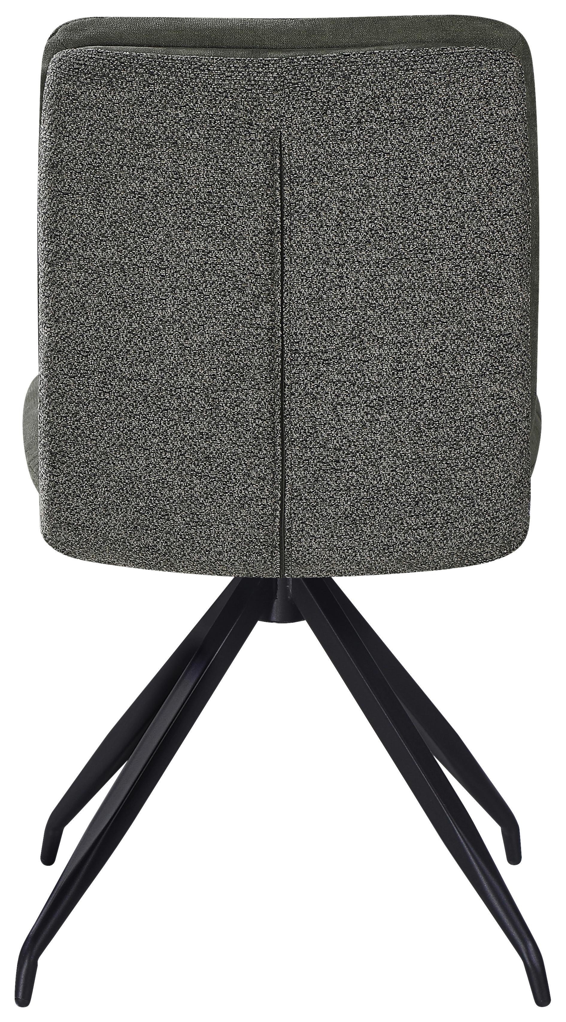 Stuhl Nova Grün/Schwarz - Schwarz/Grün, MODERN, Textil/Metall (48/89/67cm) - Premium Living