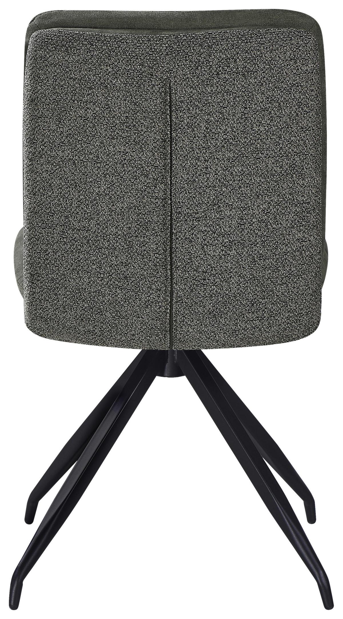 Stuhl Nova Grün/Schwarz - Schwarz/Grün, MODERN, Textil/Metall (48/89/67cm) - Premium Living