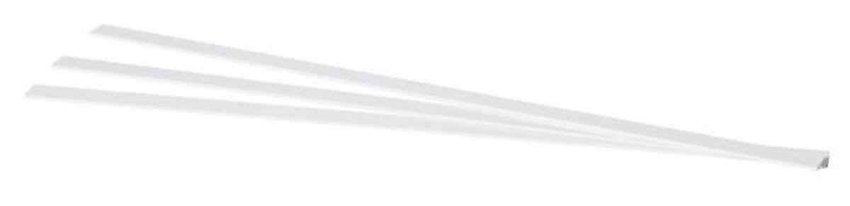 SZYNA DO ZASŁON PANELOWYCH 90000-005 3-CZĘŚCIOWY  ZESTAW - biały, Design, metal (160cm) - Homeware