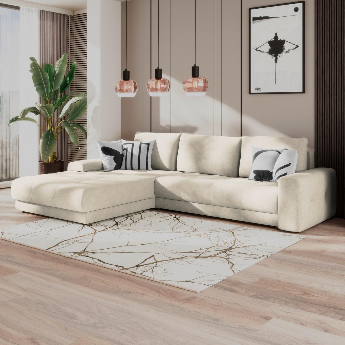 COLțAR ADRIA - crem, Trend, textil (213/308cm) - Luca Bessoni