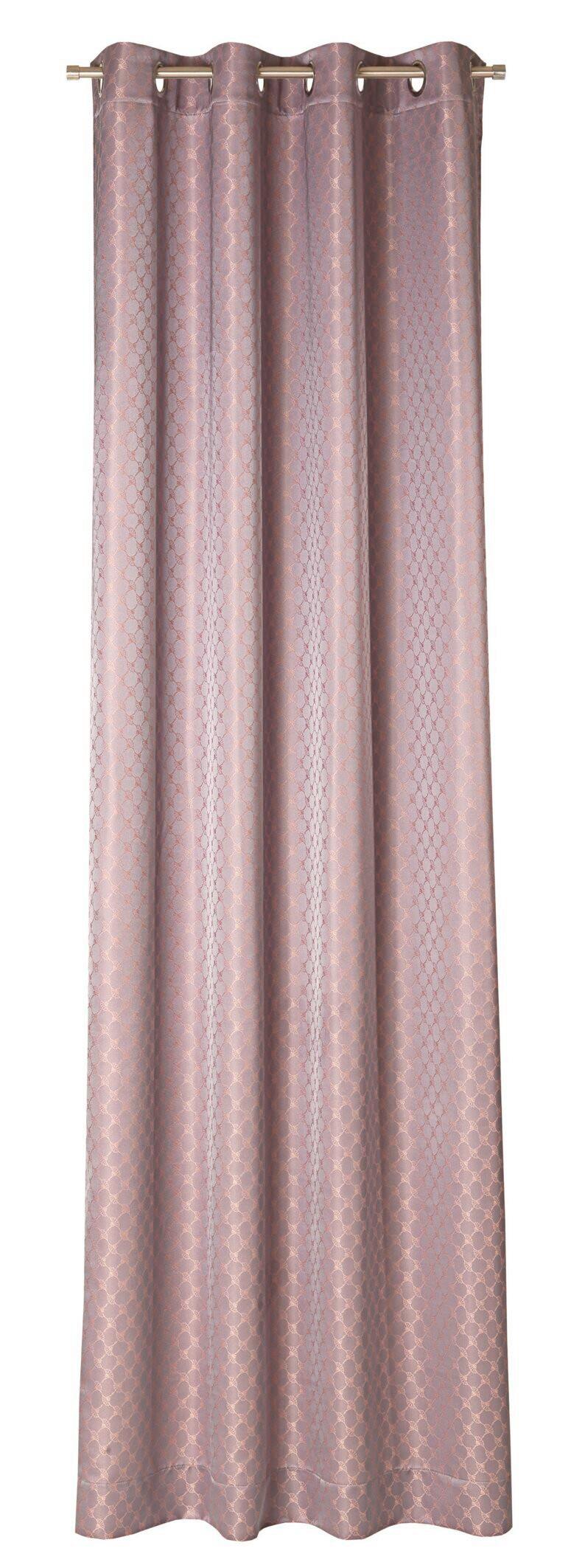 ZASŁONA NA PRZELOTKACH J-ALLOVERS JOOP! - różowy, Design, tkanina (140/250cm) - Joop!