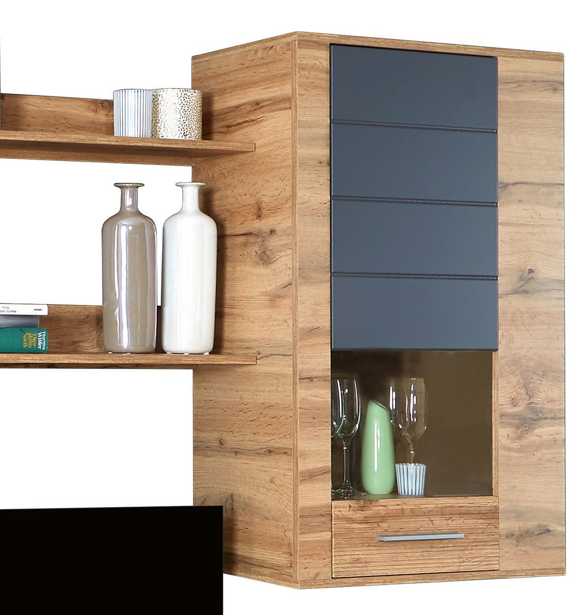 Regal Fargo - siva/boje hrasta, Moderno (240/192/38cm) - Modern Living