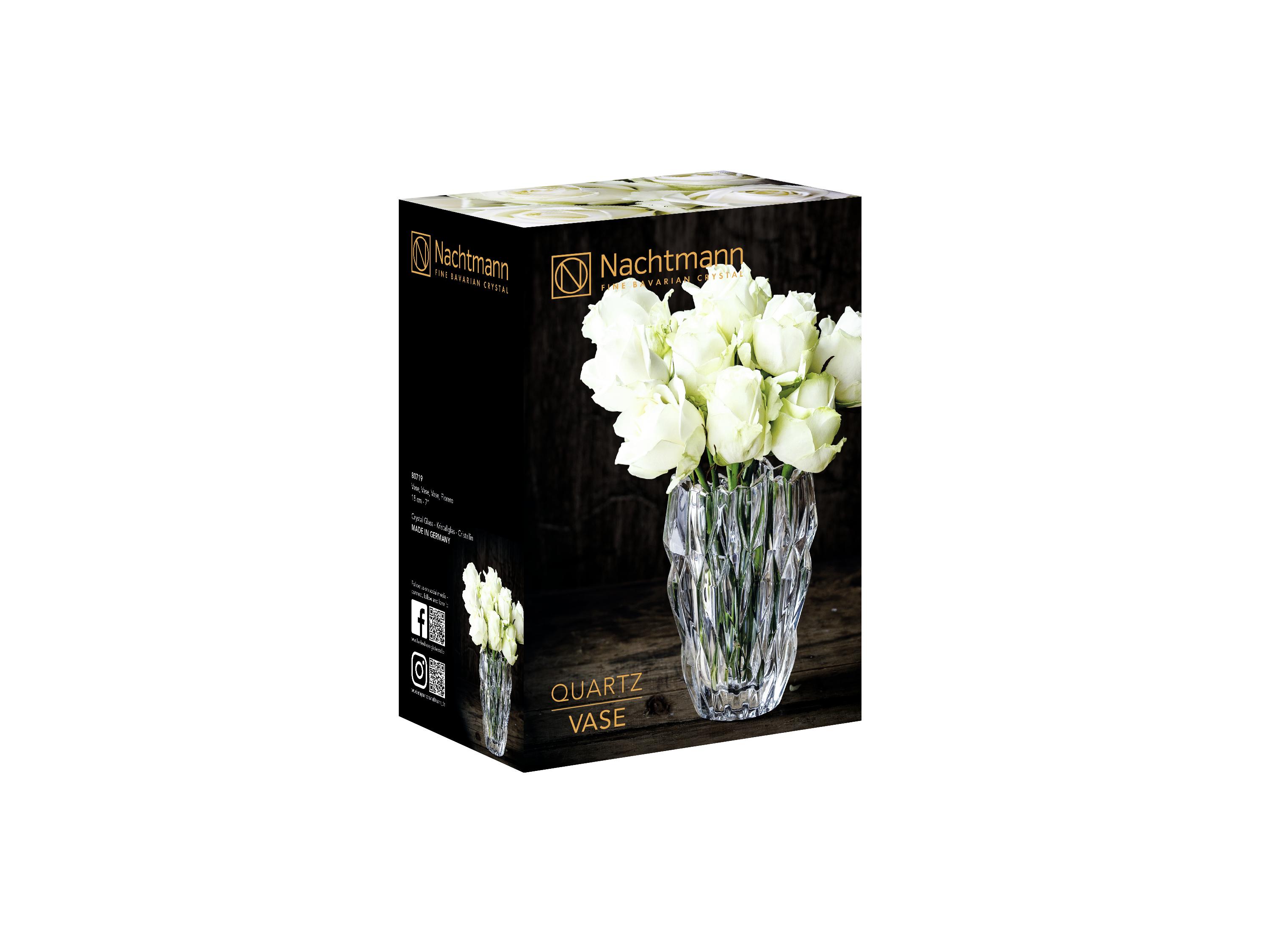 Vase Quartz aus Glas - Klar, MODERN, Glas (11,2/8,3/16,0cm) - Nachtmann