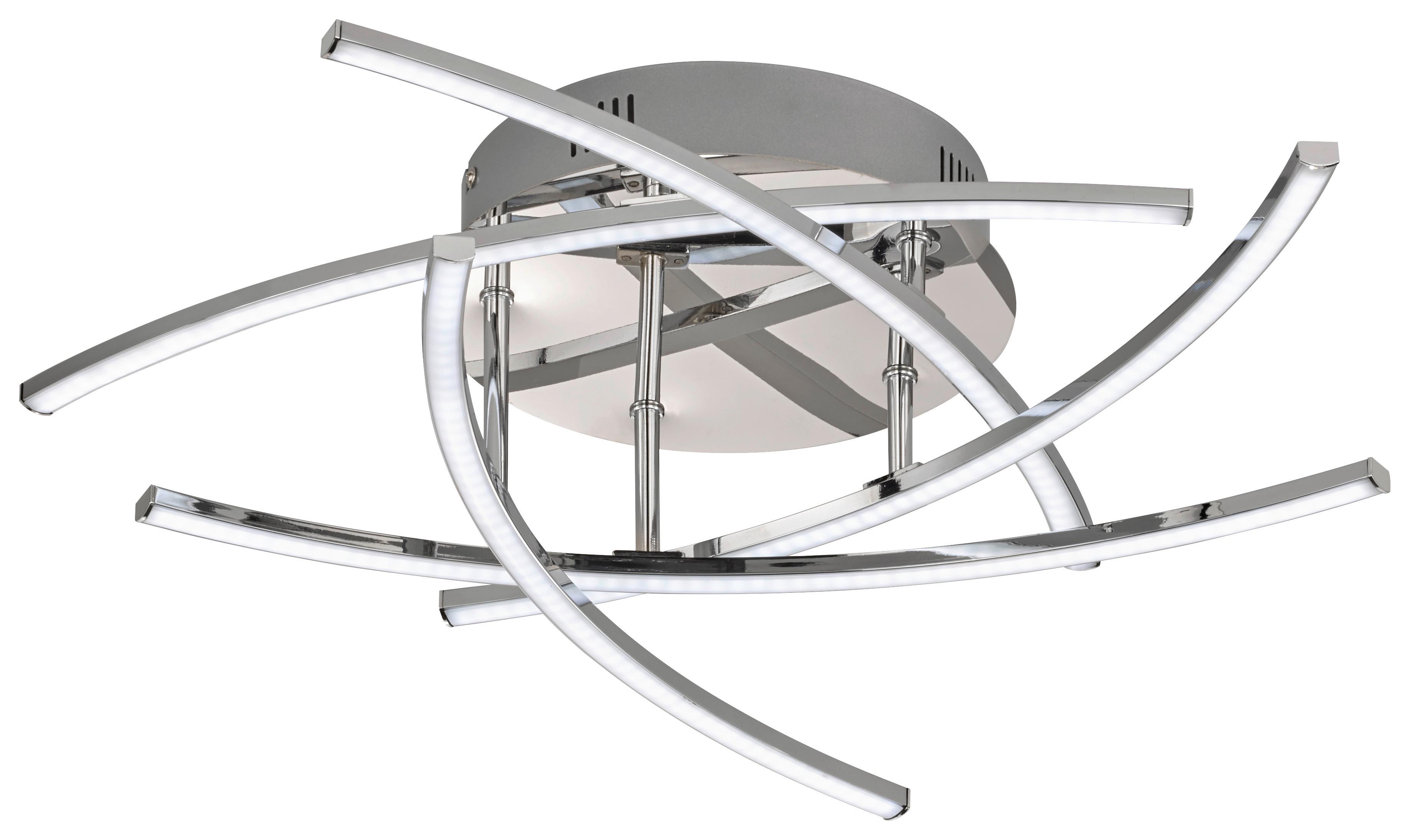 LAMPA SUFITOWA LED 20108 CROSS TW - kolor chromowy, Konventionell, metal (50/50cm) - Fischer & Honsel