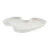 Dekoteller Lya Weiss - Weiss, Konventionell, Keramik (24/3/21.5cm) - Modern Living