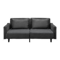 SOFA Z FUNKCJĄ SPANIA SANDRO - ciemnoszary/czarny, Modern, tworzywo sztuczne/tkanina (175/76/89cm) - Bessagi Home