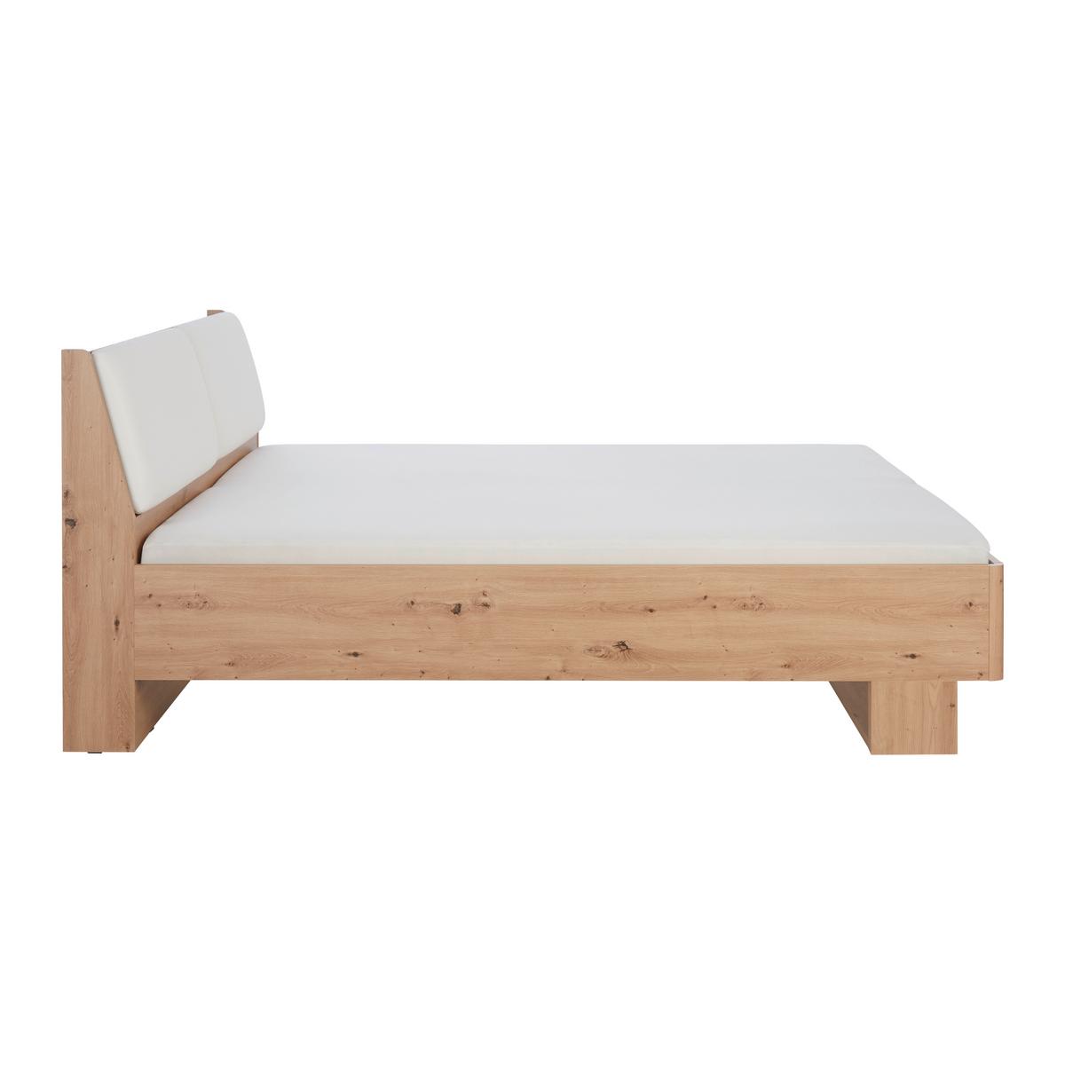 Bett in Eichefarben ca. 180x200cm - Weiss/Eiche Artisan, Konventionell, Holzwerkstoff/Kunststoff (186,4/95,5/221,8cm) - Mömax