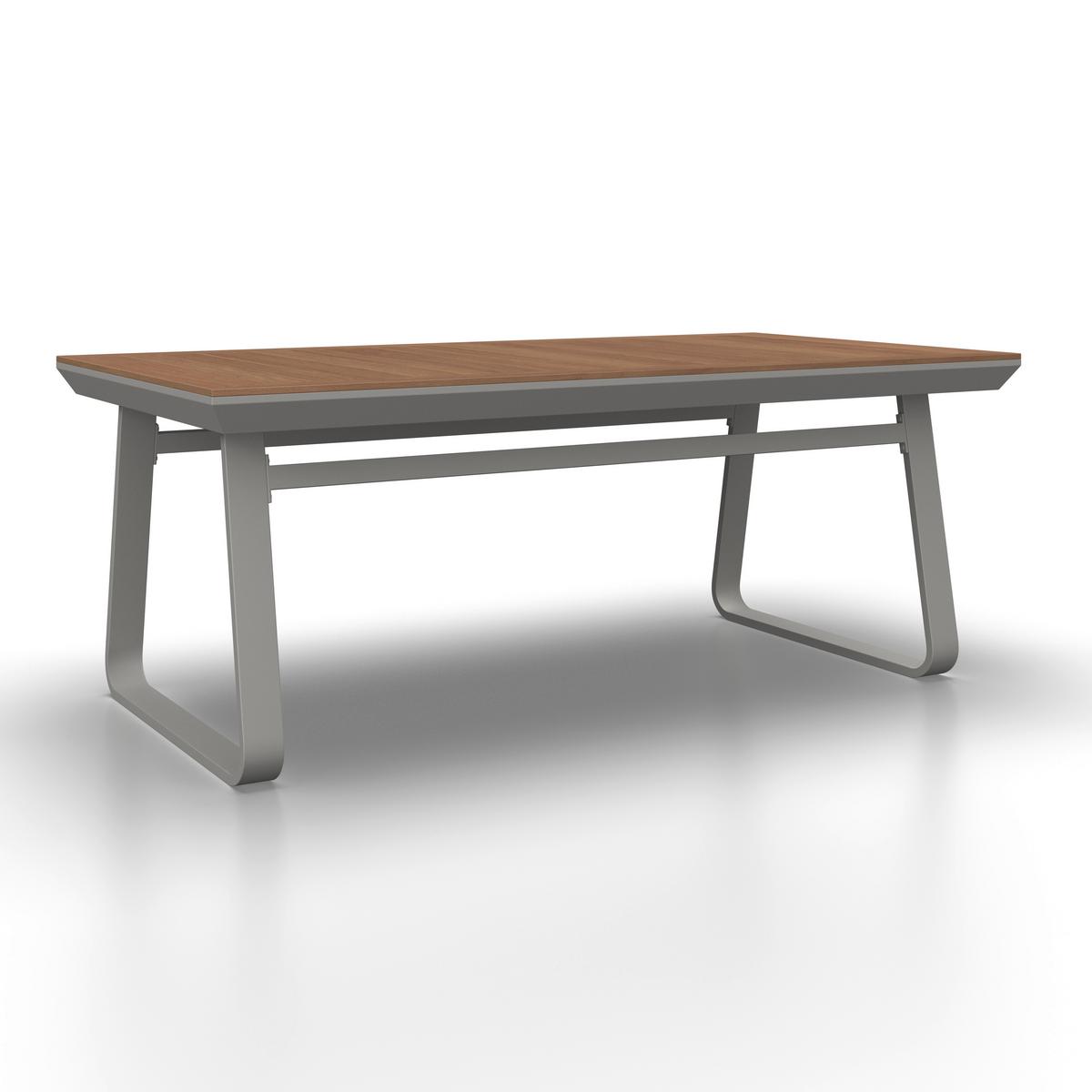 DINING-LOUNGESET EMMA - Creme/Hellgrau, Modern, Holz/Textil (248/318cm) - Bessagi Garden