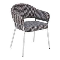 Sessel Coco -Trend- - Chromfarben/Multicolor, Modern, Textil/Metall (60/60/60cm) - Premium Living