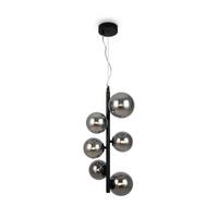 LAMPE À PENDENTIF DALLAS - Schwarz/Grau, Trend, Glas/Metall (29/170cm) - MAYTONI