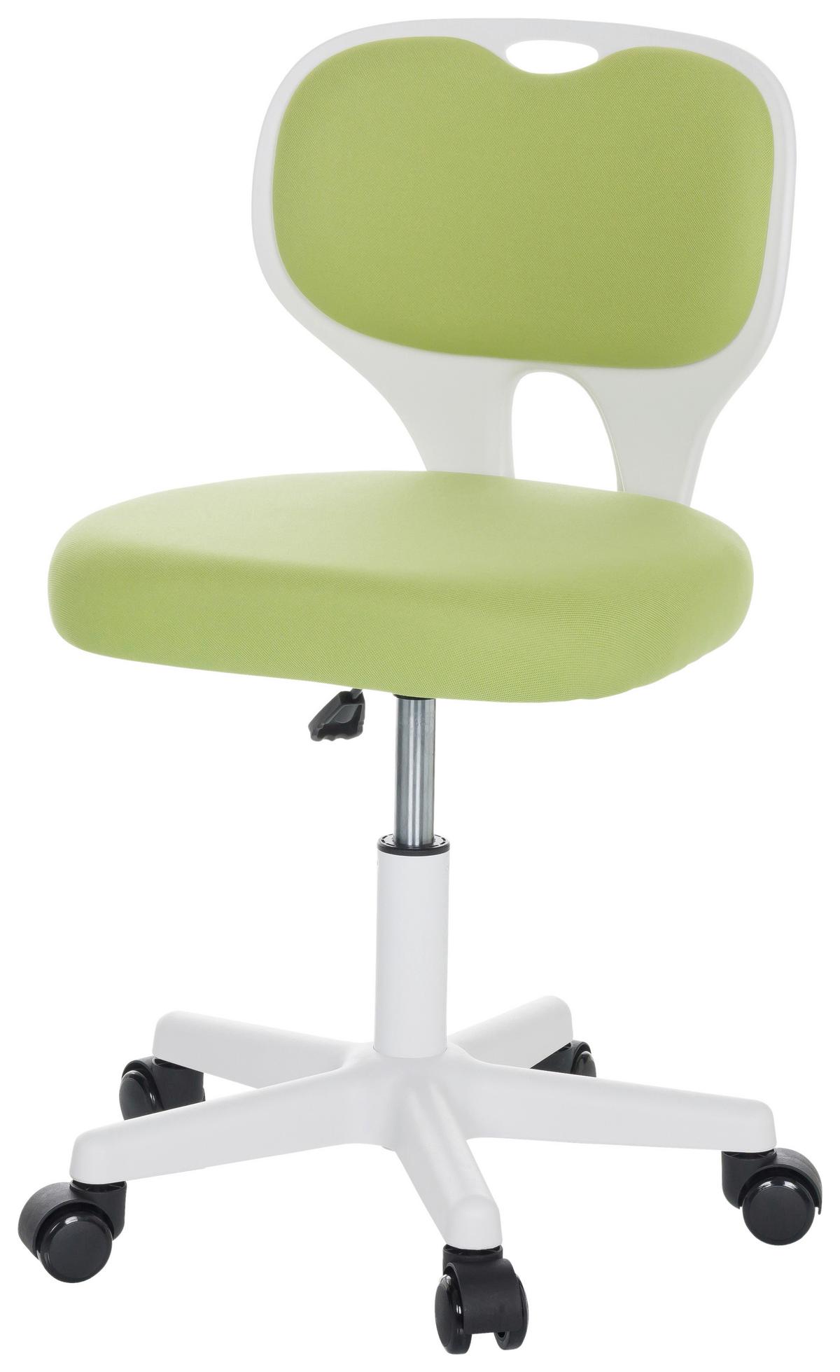 Otroški Vrtljivi Stol Kiddy Top W, Zelena - zelena/bela, Basics, umetna masa/tekstil (52/73/52cm) - MID.YOU