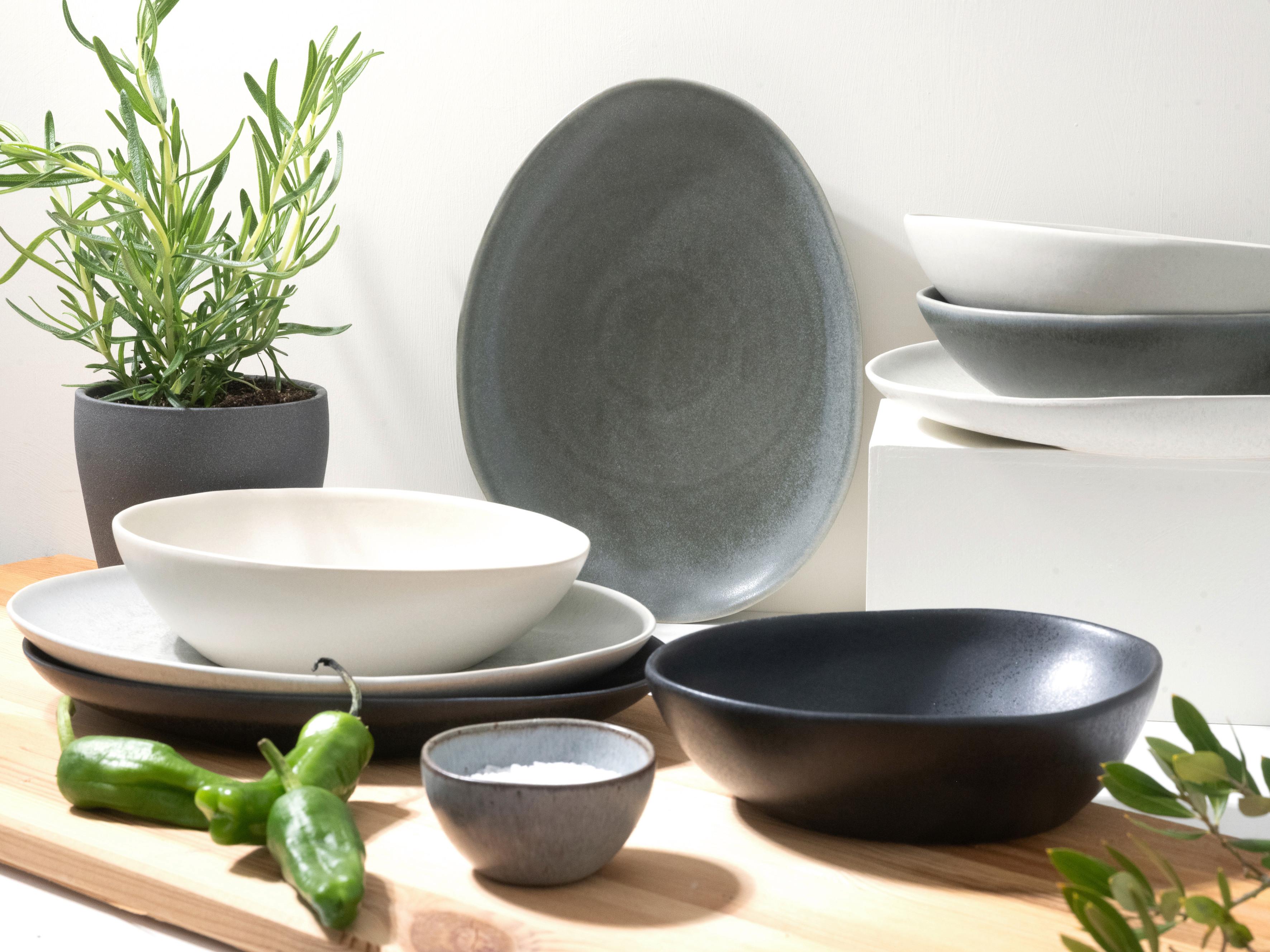 Jedilni Servis Pietra Bunt, 8-Delni - siva/krem barve, Basics, keramika - Creatable