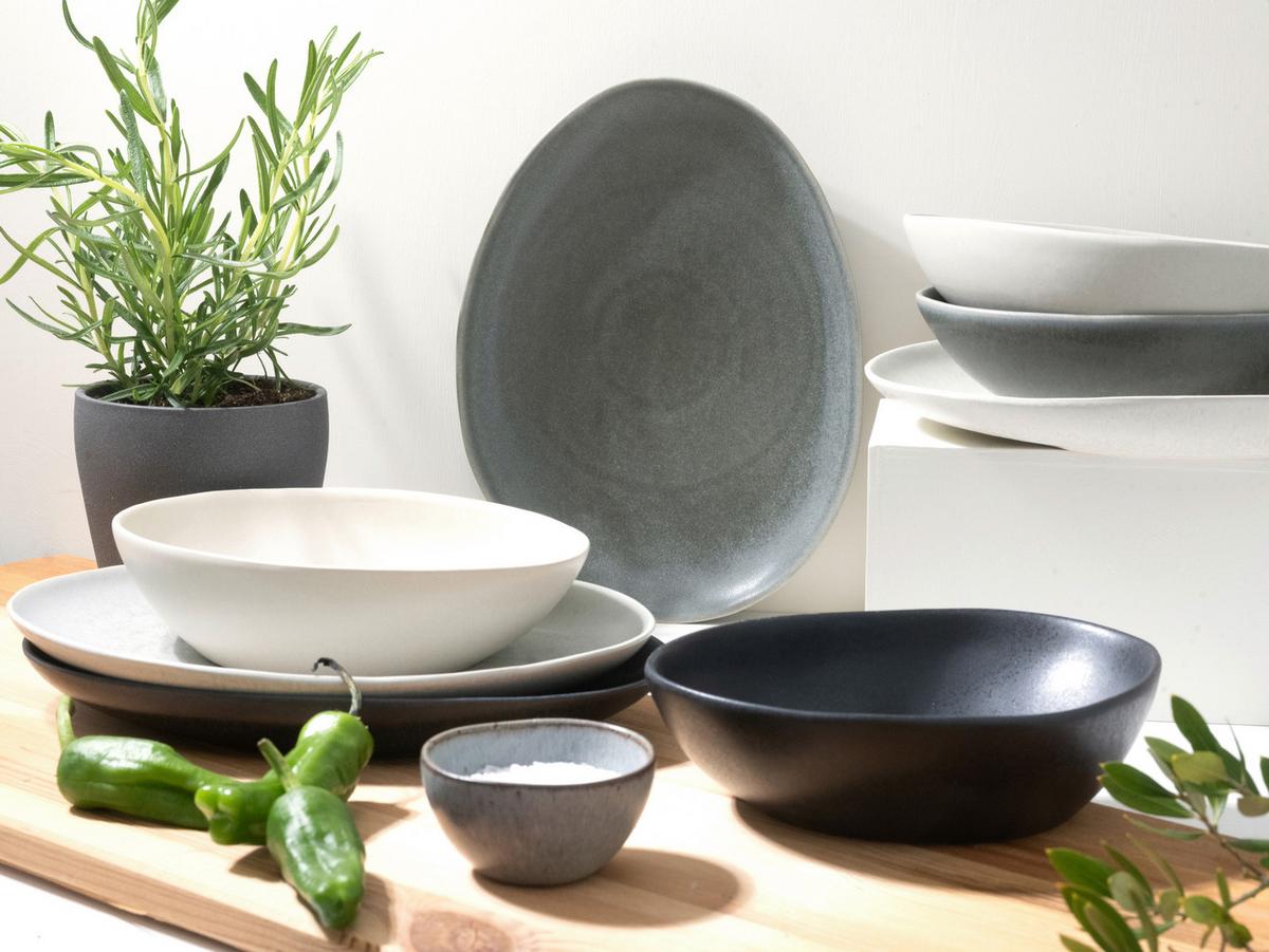 Jedilni Servis Pietra Bunt, 8-Delni - siva/krem barve, Basics, keramika - Creatable