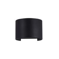 Außenwandleuchte Fulton Schwarz max. 6 Watt - Schwarz, Trend, Metall (9,5/13,5/11,5cm) - MAYTONI