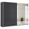 Ormar S Kliznim Vratima Feldkirch - srebrne boje/antracit, Moderno, drvni materijal/metal (271/210/62cm) - Modern Living