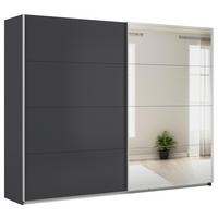 Ormar S Kliznim Vratima Feldkirch - srebrne boje/antracit, Moderno, drvni materijal/metal (271/210/62cm) - Modern Living