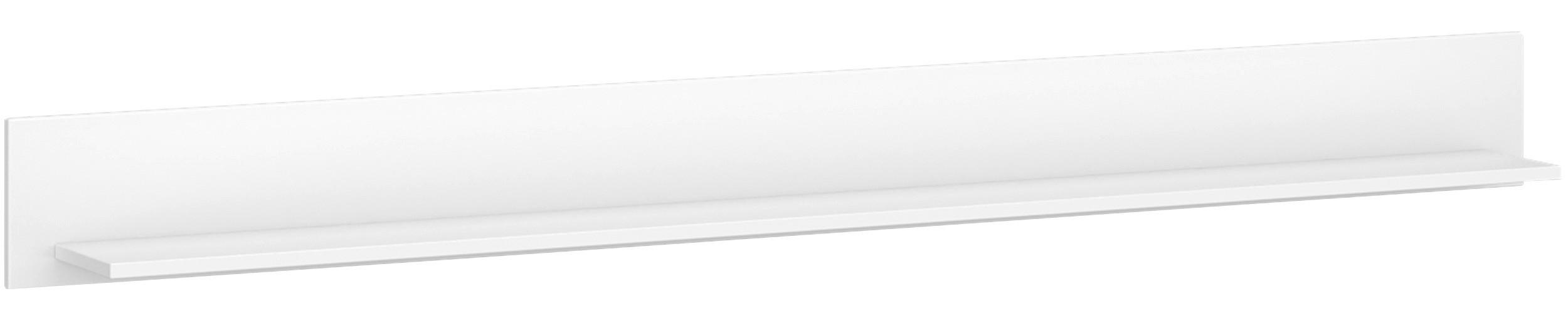 Zidna Polica Rion - bijela, Moderno, drvni materijal (180/18/20cm) - Modern Living