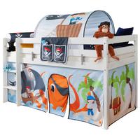 Pograd Malte, Bela, Pravi Les, 90x200cm - bela/naravne barve, Natur, tekstil/les (90/200cm) - MID.YOU