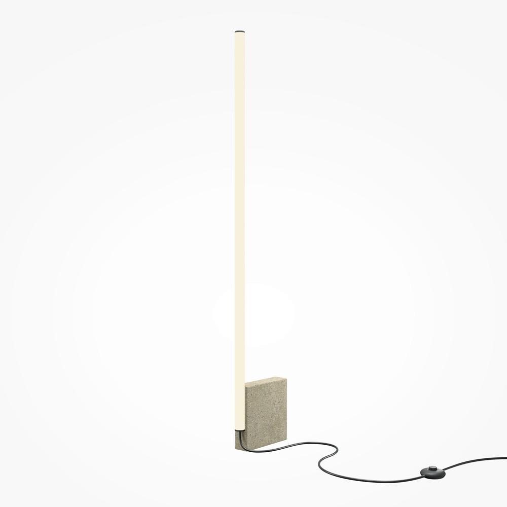 STEHLEUCHTE SOLID - Grau, Modern, Stein (20/5/128,2cm) - MAYTONI