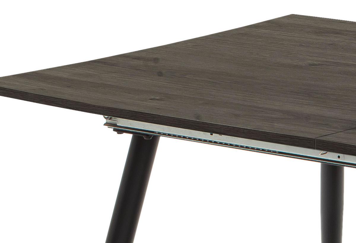 Raztegljiva Jedilna Miza Barbuda, 160-200 X 90 Cm - črna/barve hrasta, Moderno, kovina/leseni material (160-200/90/76cm) - MID.YOU