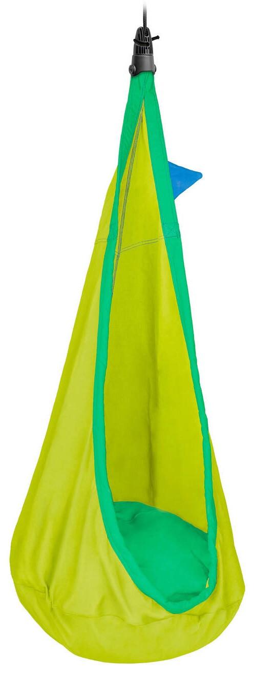 Kinderhängesessel Kids Hanging Nest Blau/Grün - Blau/Hellgrün, KONVENTIONELL, Textil (70/200-400/150cm) - La Siesta