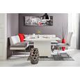 Eckbank in Grau - Chromfarben/Grau, MODERN, Textil/Metall (170/208cm) - premium living
