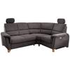 Wohnlandschaft Parole Anthrazit Struktur - Wildeiche/Anthrazit, KONVENTIONELL, Holz/Textil (237/186cm) - Livetastic