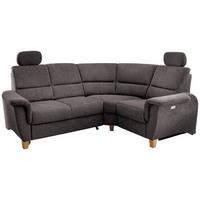 Wohnlandschaft Parole Anthrazit Struktur - Wildeiche/Anthrazit, KONVENTIONELL, Holz/Textil (237/186cm) - Livetastic