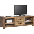 Lowboard in Braun - Naturfarben, LIFESTYLE, Holz (150/50/55cm) - ZANDIARA