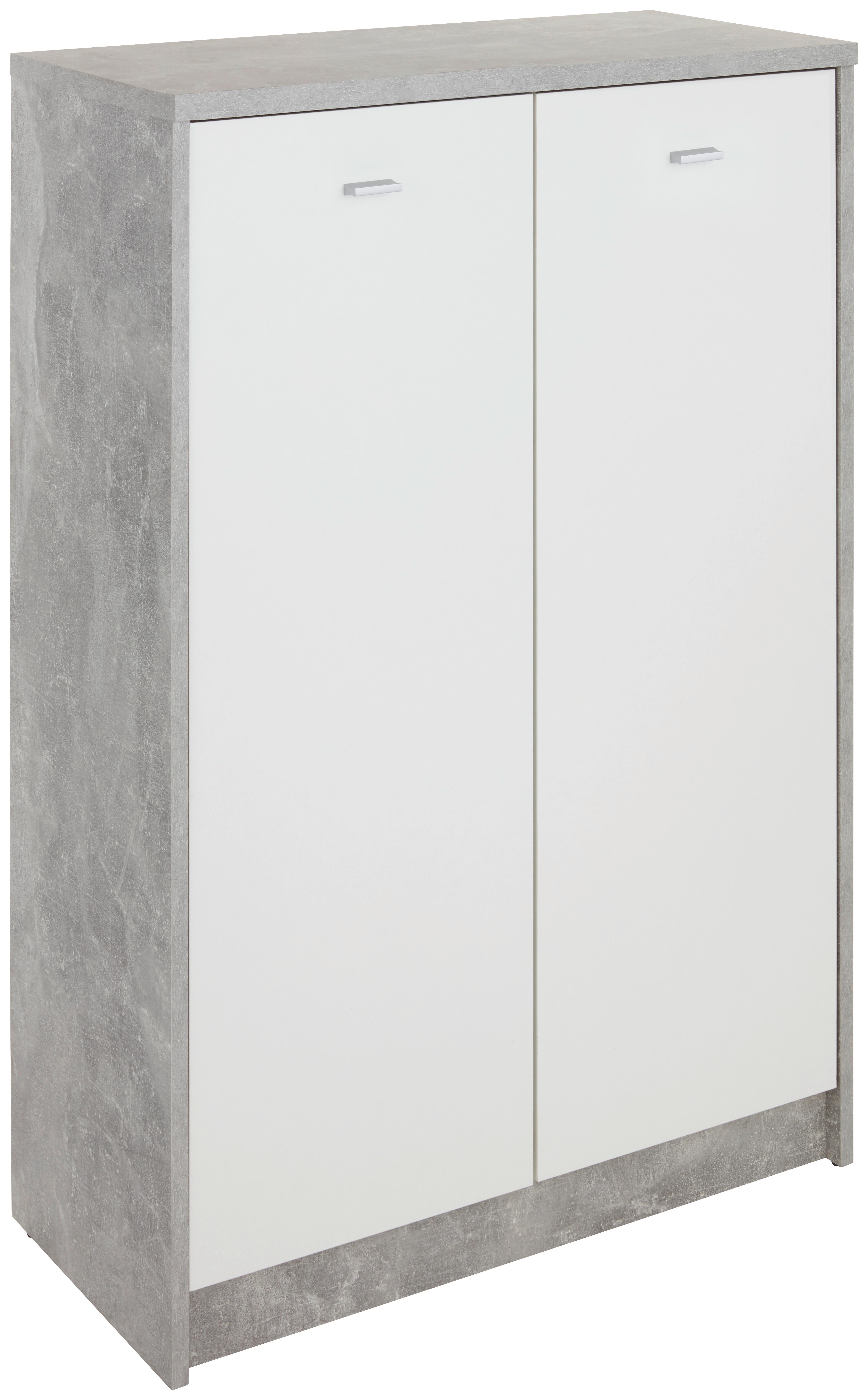 Komoda 4-you New, Siva, Bela - barve kroma/siva, Moderno, umetna masa/leseni material (74/111,4/34,6cm) - Mömax