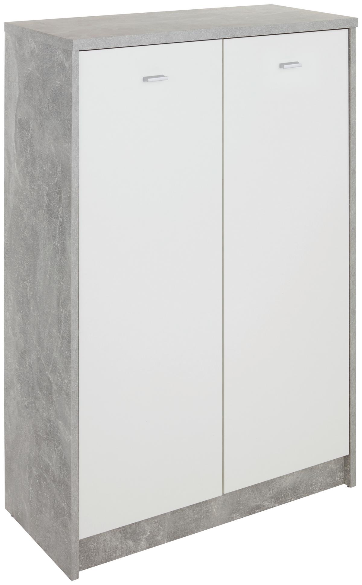 Komoda 4-you New, Siva, Bela - barve kroma/siva, Moderno, umetna masa/leseni material (74/111,4/34,6cm) - Mömax
