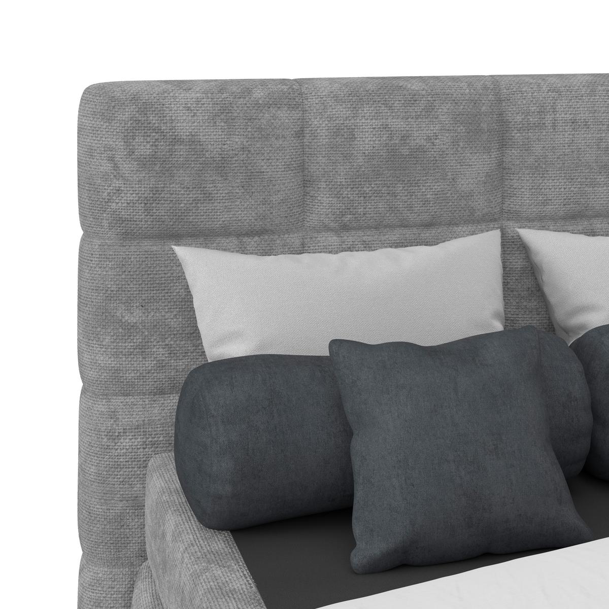 PAT BOX VEGA - verde/gri, Trend, lemn/textil (140/200cm) - Modern Living