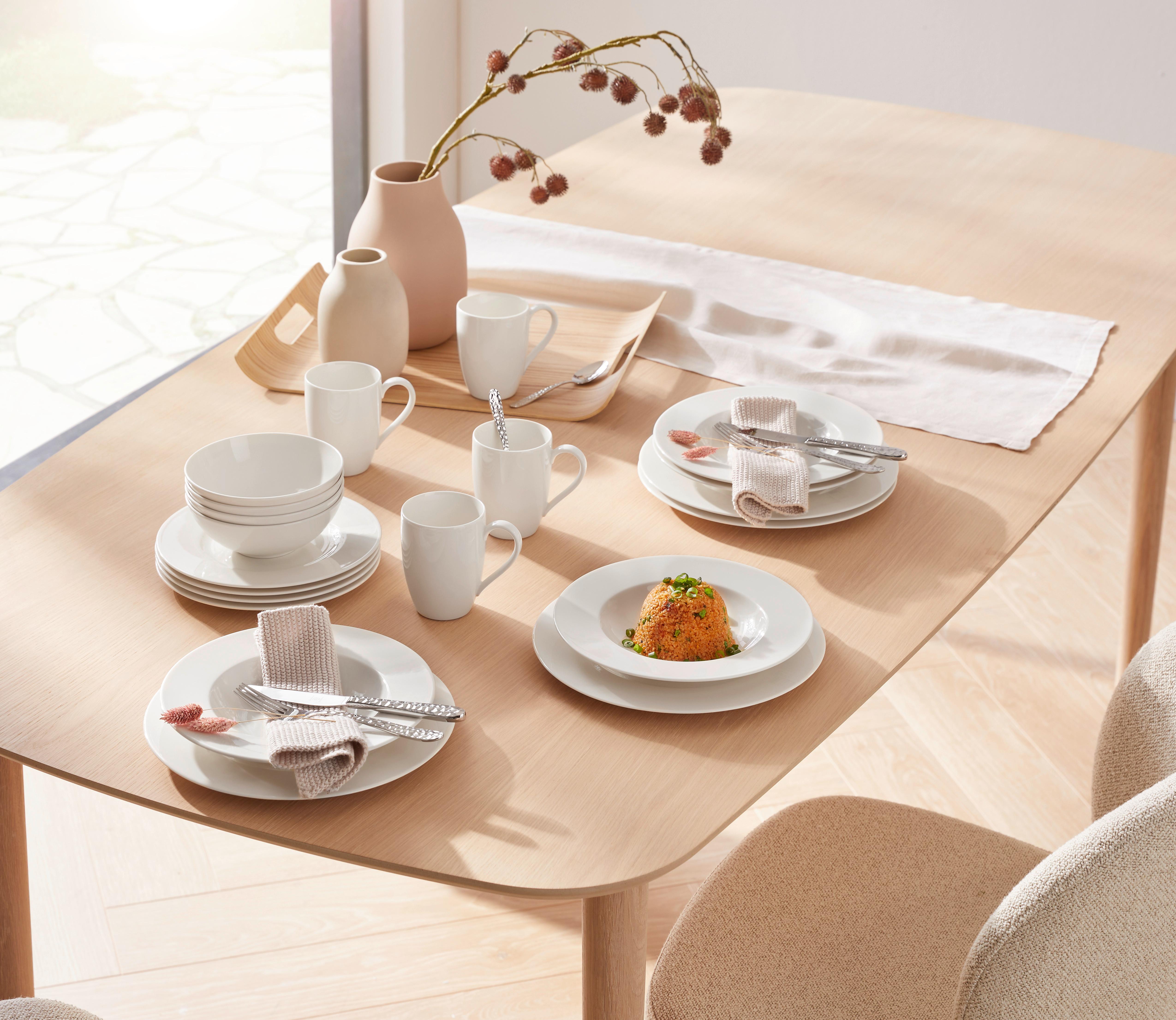 SERWIS OBIADOWO-ŚNIADANIOWY 10-1908-8723 VILLEROY&BOCH - biały, Konventionell, ceramika - Villeroy & Boch