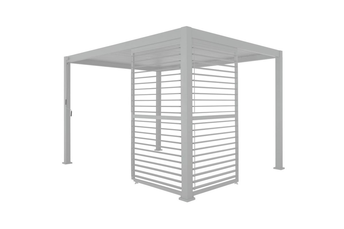 PERGOLA 111 SHUTTER WALL WEIß 123 - Basics (123/240/10cm) - Gardenson